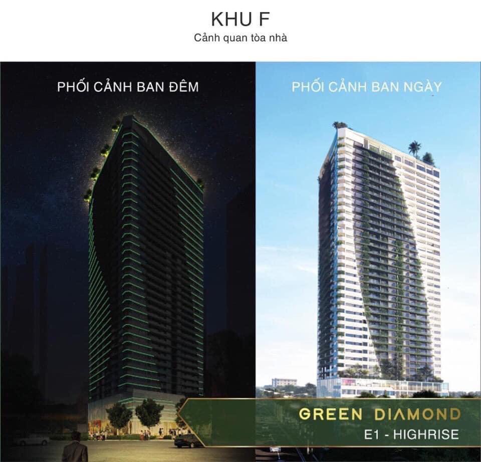 khu cao tầng nổi bật của Green Diamond - liên hệ hotline: 0986722386 hn