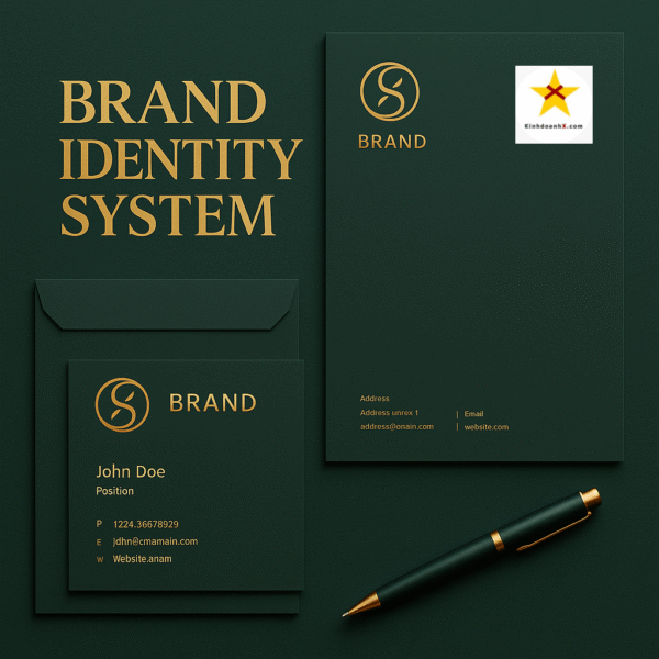 Bộ nhận diện thương hiệu (Brand Identity System) là hệ thống các yếu tố thể hiện và truyền tải bản sắc thương hiệu ra bên ngoài