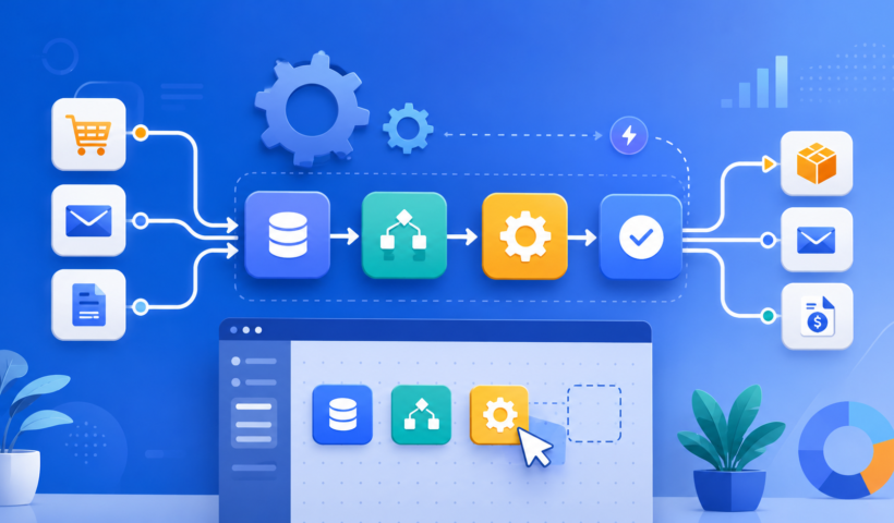 Minh hoa tu dong hoa quy trinh khong can code voi cac khoi workflow ket noi