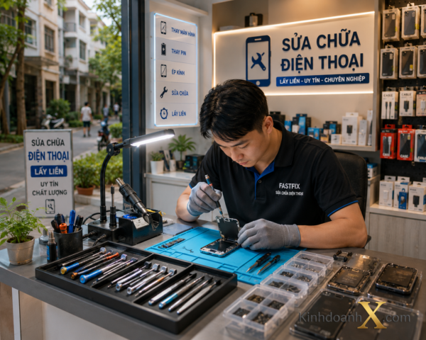 kinh doanh sua chua dien thoai