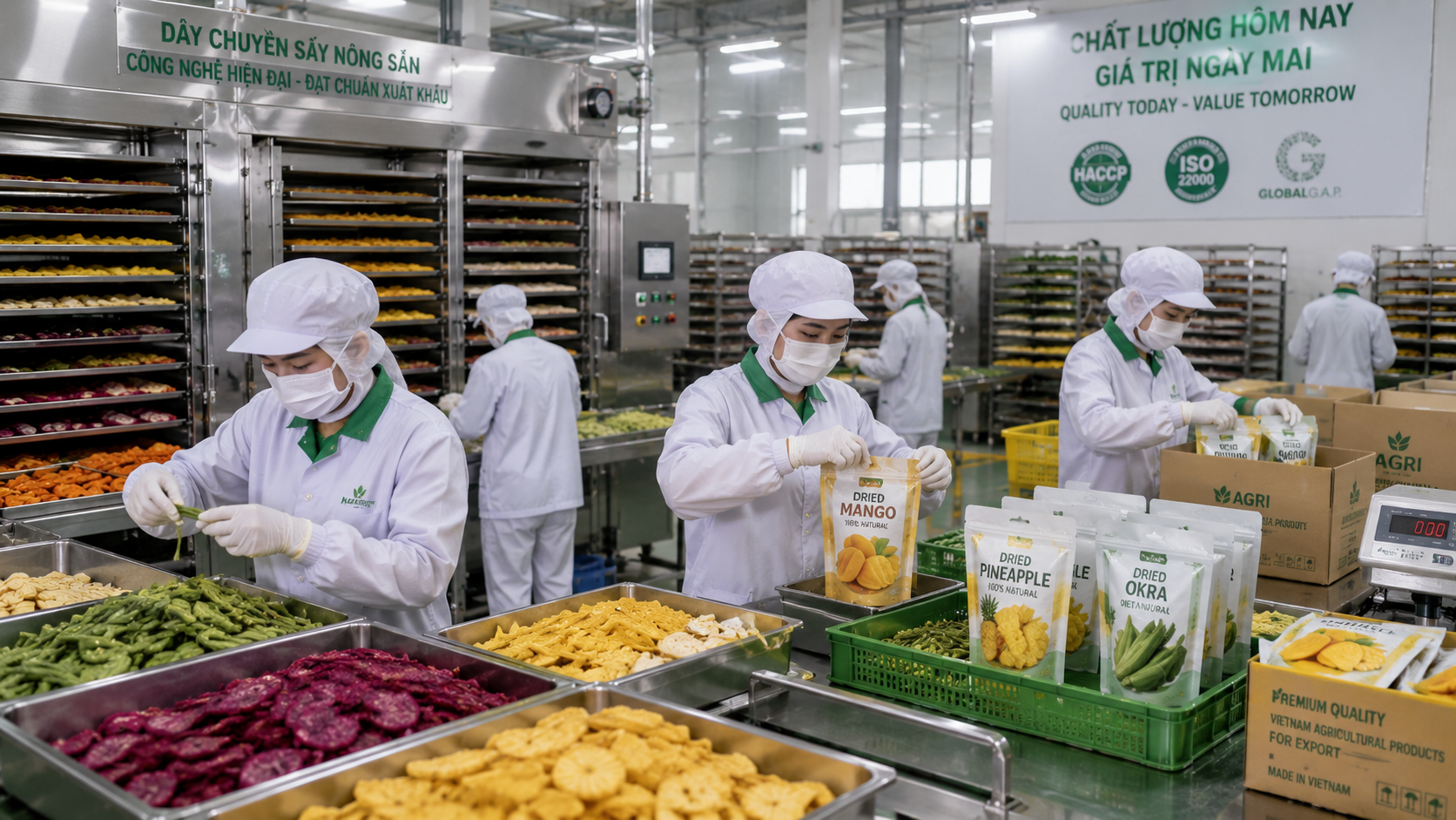 Ý tưởng kinh doanh dịch vụ chế biến và đóng gói nông sản xuất khẩu
