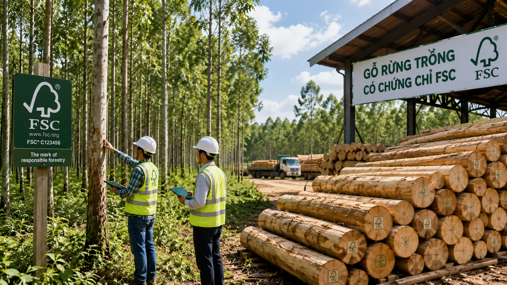 Ý tưởng kinh doanh sản phẩm gỗ rừng trồng có chứng chỉ FSC