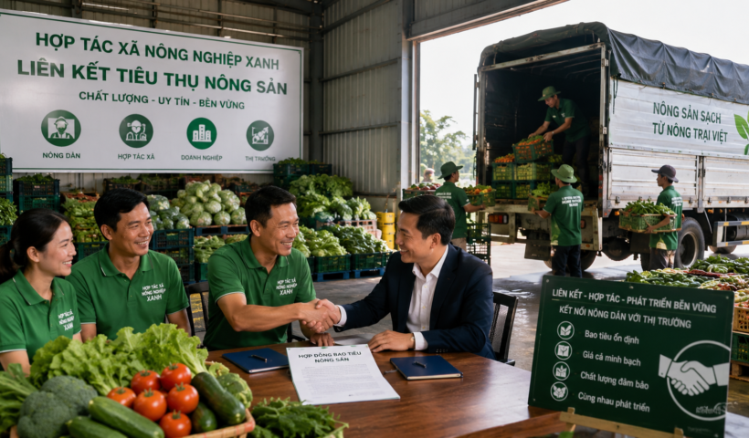 Ý tưởng kinh doanh dịch vụ liên kết tiêu thụ nông sản cho hợp tác xã