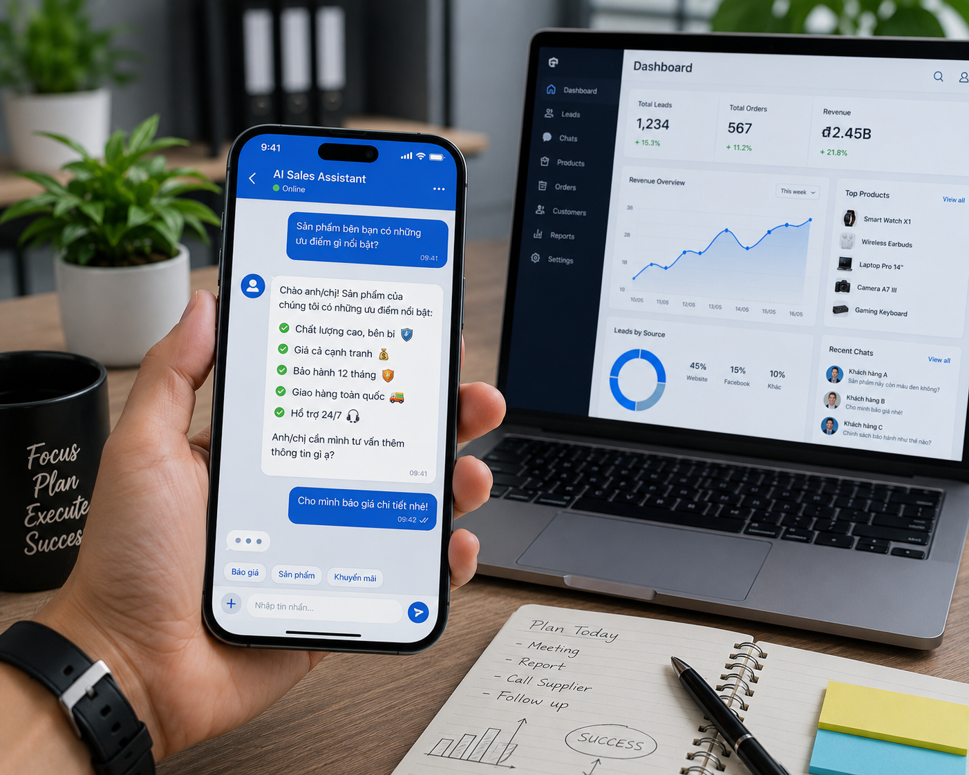 Ý tưởng kinh doanh dịch vụ xây dựng chatbot AI bán hàng