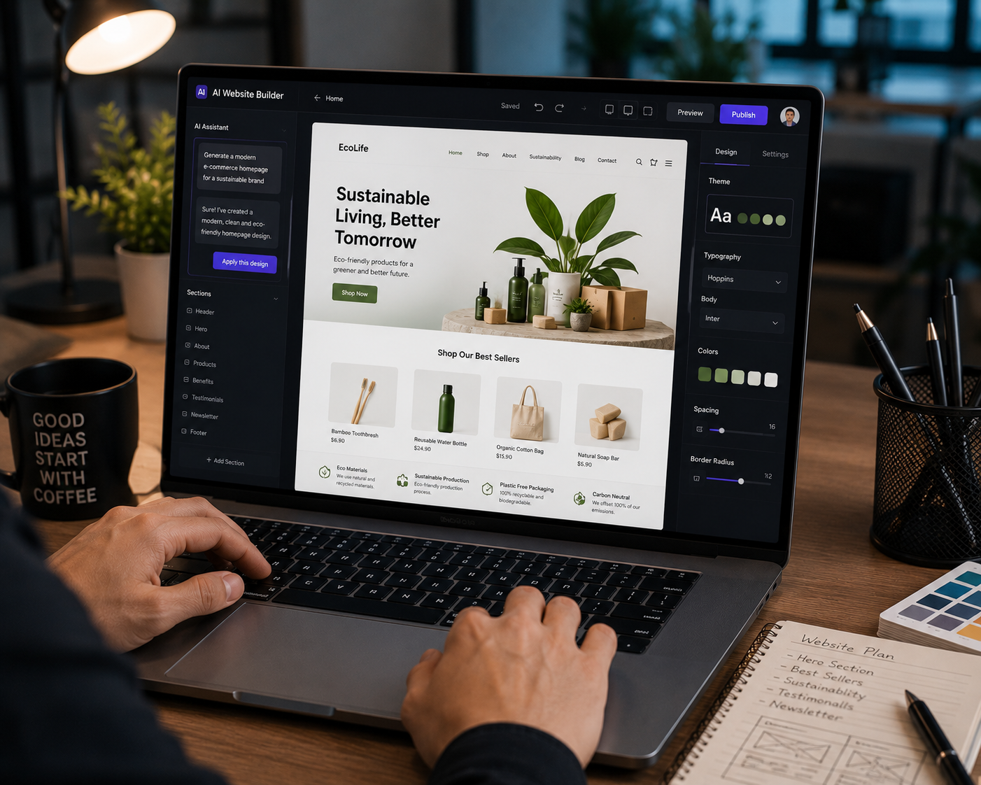 Ý tưởng kinh doanh dịch vụ thiết kế website bằng AI cho doanh nghiệp nhỏ