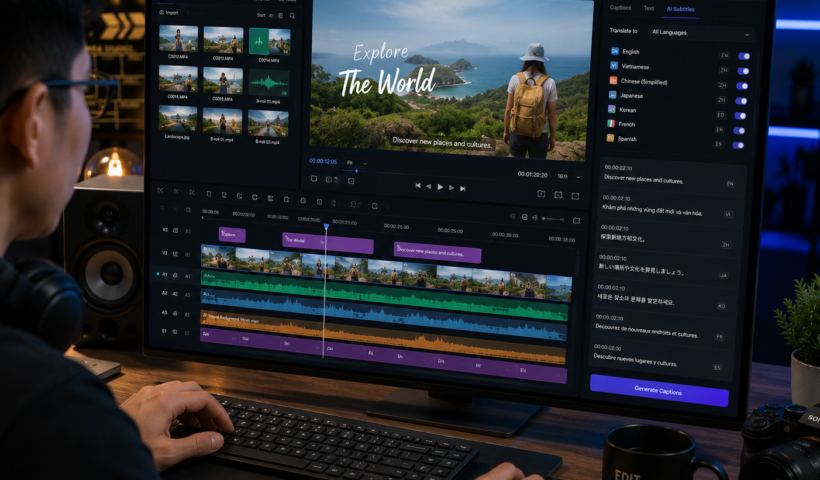 Ý tưởng kinh doanh dịch vụ dịch thuật lồng tiếng video bằng AI
