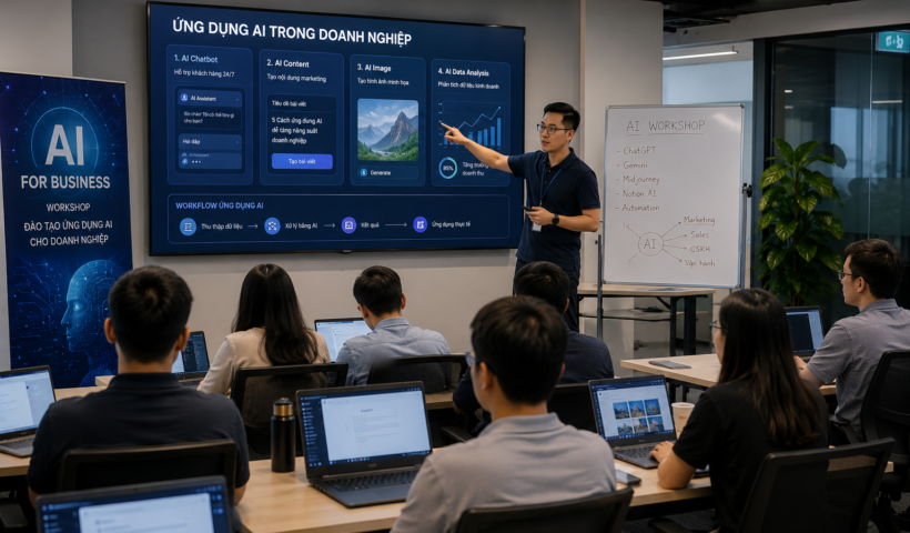 Ý tưởng kinh doanh dịch vụ đào tạo ứng dụng AI thực chiến cho SME