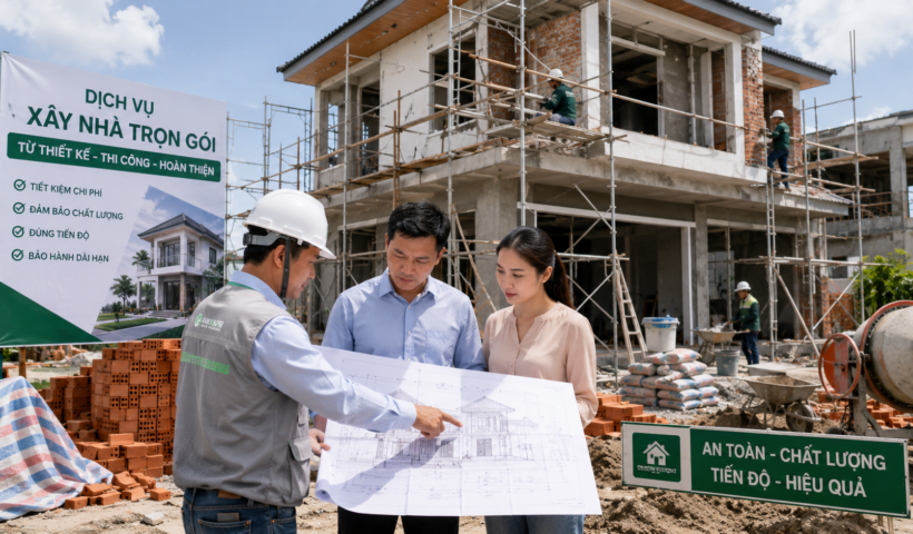 Ý tưởng kinh doanh dịch vụ thi công xây nhà trọn gói cho hộ gia đình