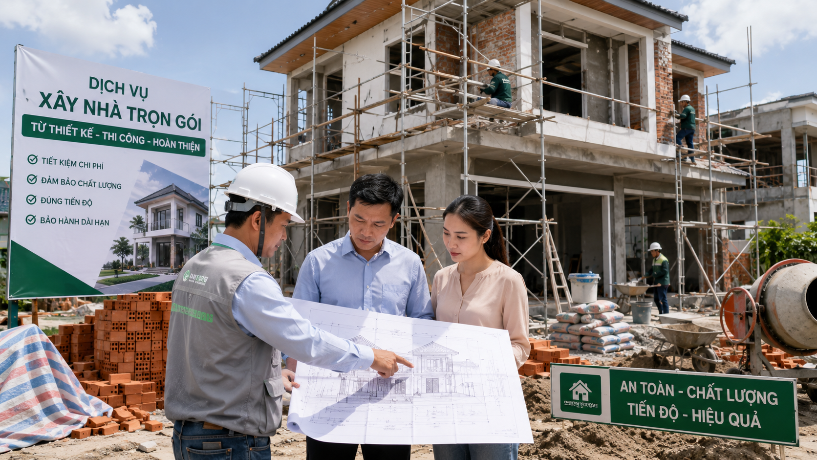 Ý tưởng kinh doanh dịch vụ thi công xây nhà trọn gói cho hộ gia đình