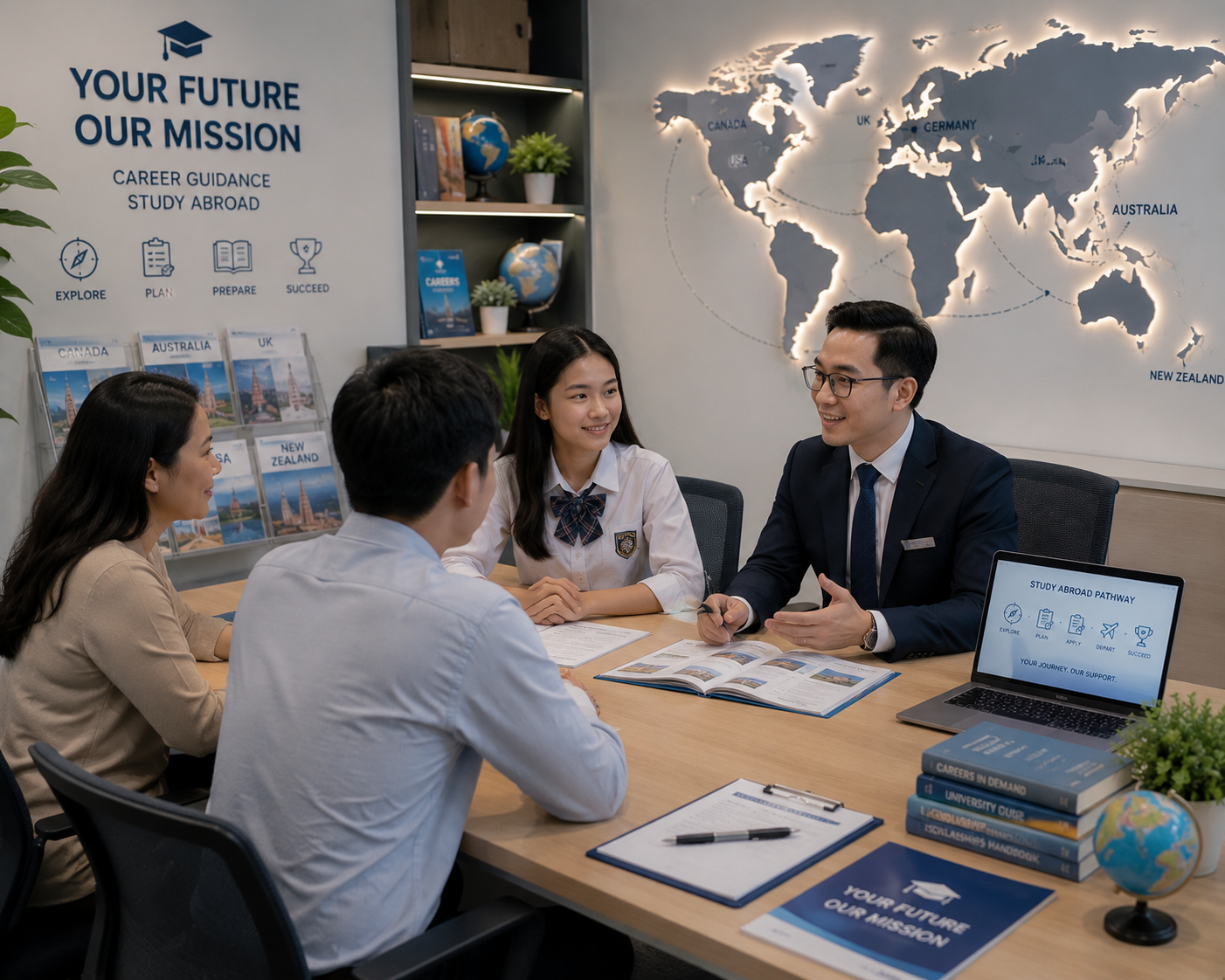 Ý tưởng kinh doanh trung tâm hướng nghiệp và tư vấn du học