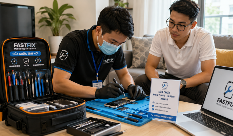 Ý tưởng kinh doanh dịch vụ sửa chữa điện thoại, laptop tại chỗ