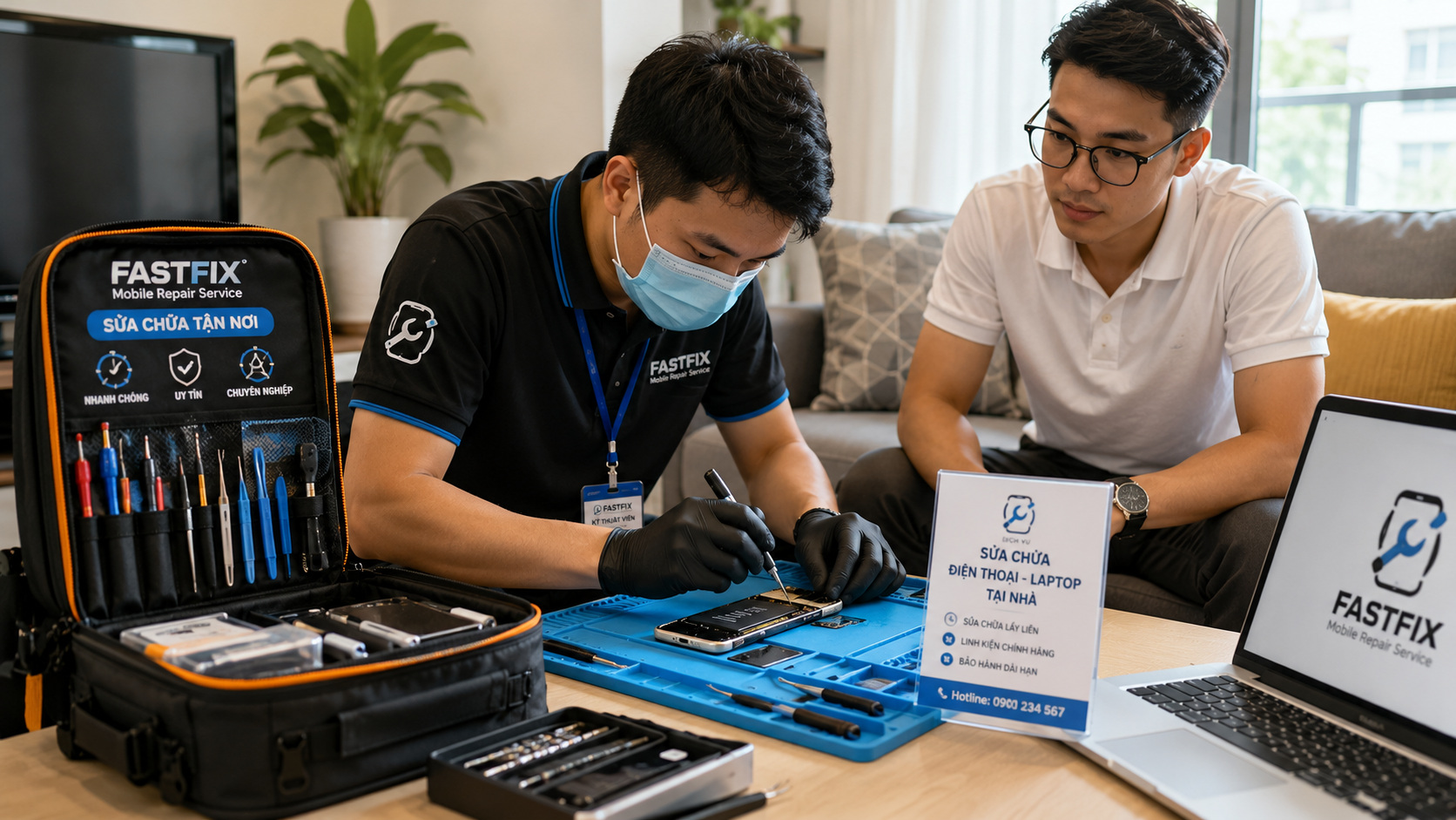 Ý tưởng kinh doanh dịch vụ sửa chữa điện thoại, laptop tại chỗ