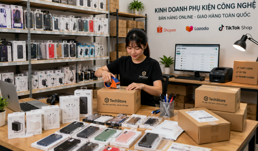 Ý tưởng kinh doanh phụ kiện điện tử, công nghệ qua sàn thương mại điện tử