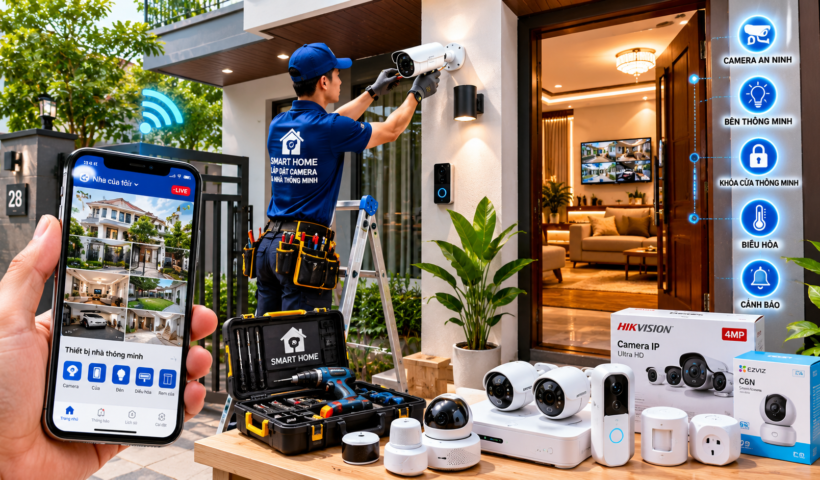 Ý tưởng kinh doanh dịch vụ lắp đặt camera an ninh, smart home cho hộ gia đình