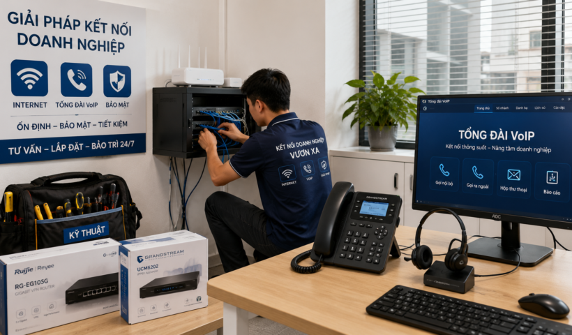 Ý tưởng kinh doanh đại lý lắp đặt mạng internet, tổng đài VoIP cho doanh nghiệp nhỏ