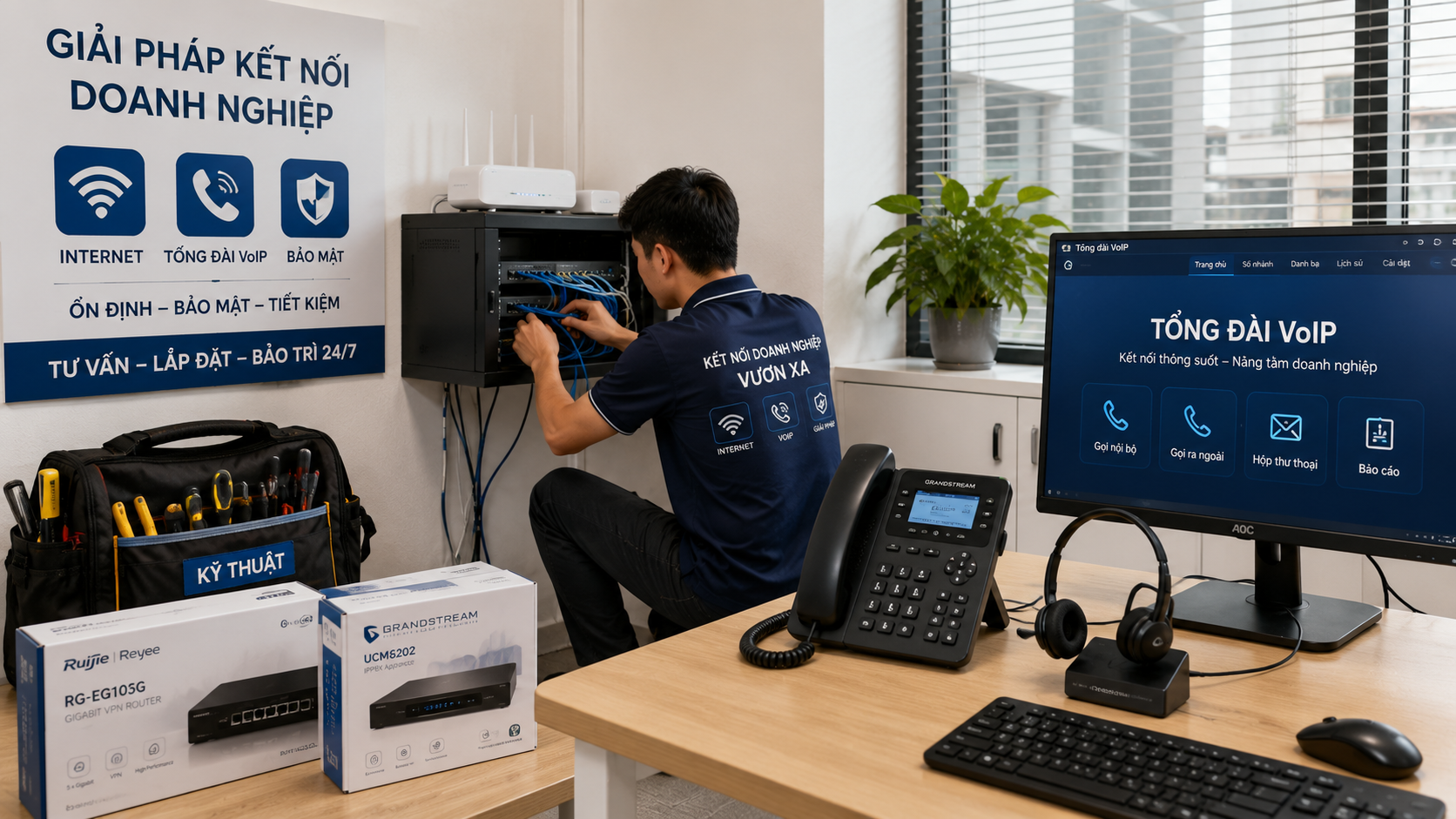 Ý tưởng kinh doanh đại lý lắp đặt mạng internet, tổng đài VoIP cho doanh nghiệp nhỏ