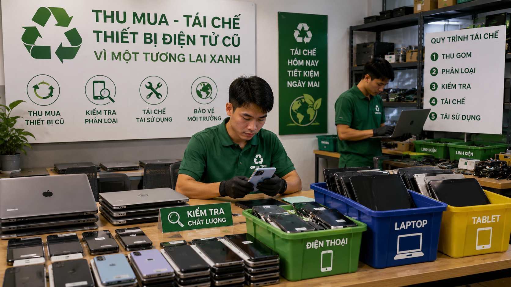 Ý tưởng kinh doanh dịch vụ thu mua, tái chế thiết bị điện tử cũ