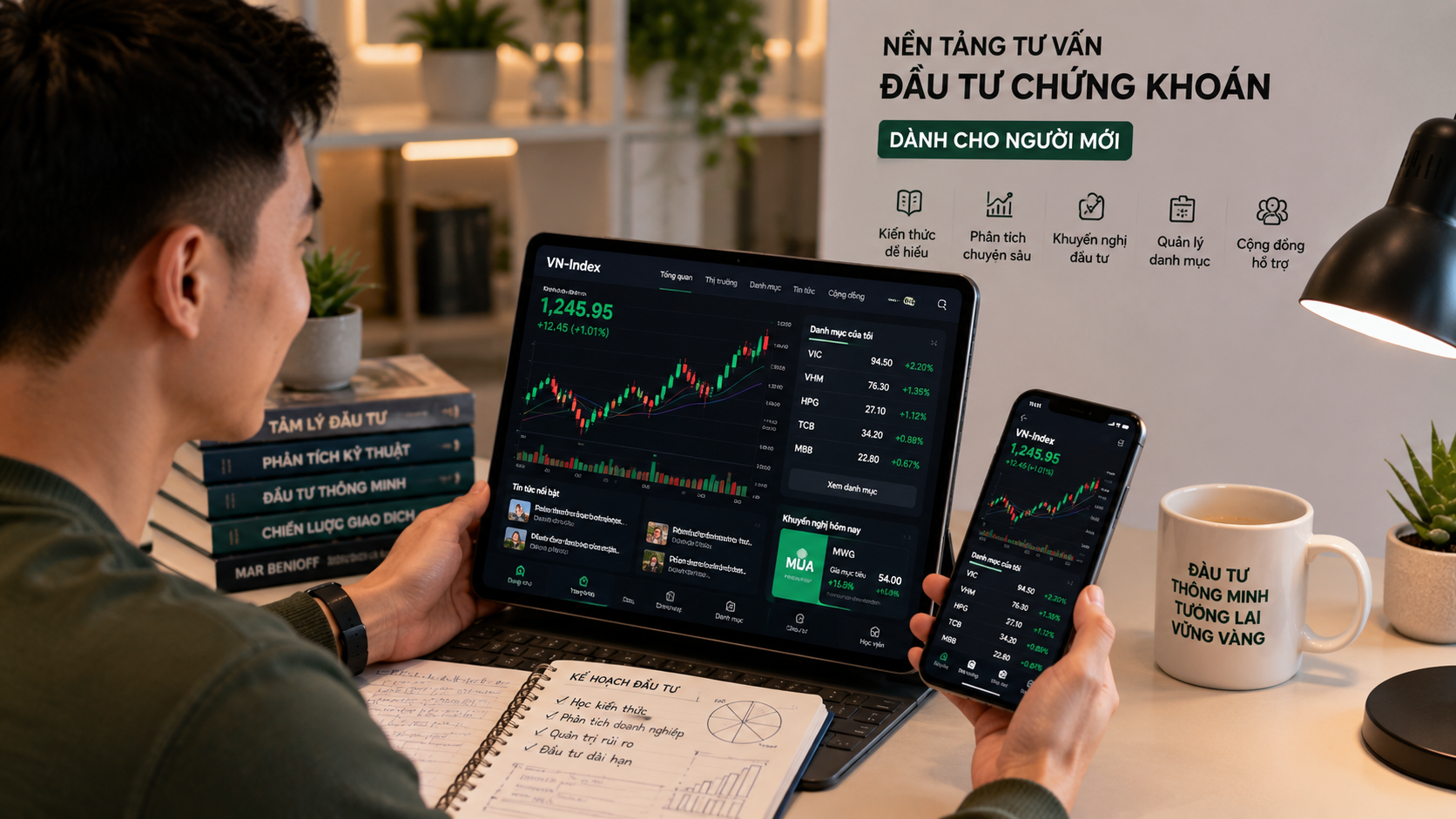 Ý tưởng kinh doanh nền tảng tư vấn đầu tư chứng khoán cho người mới