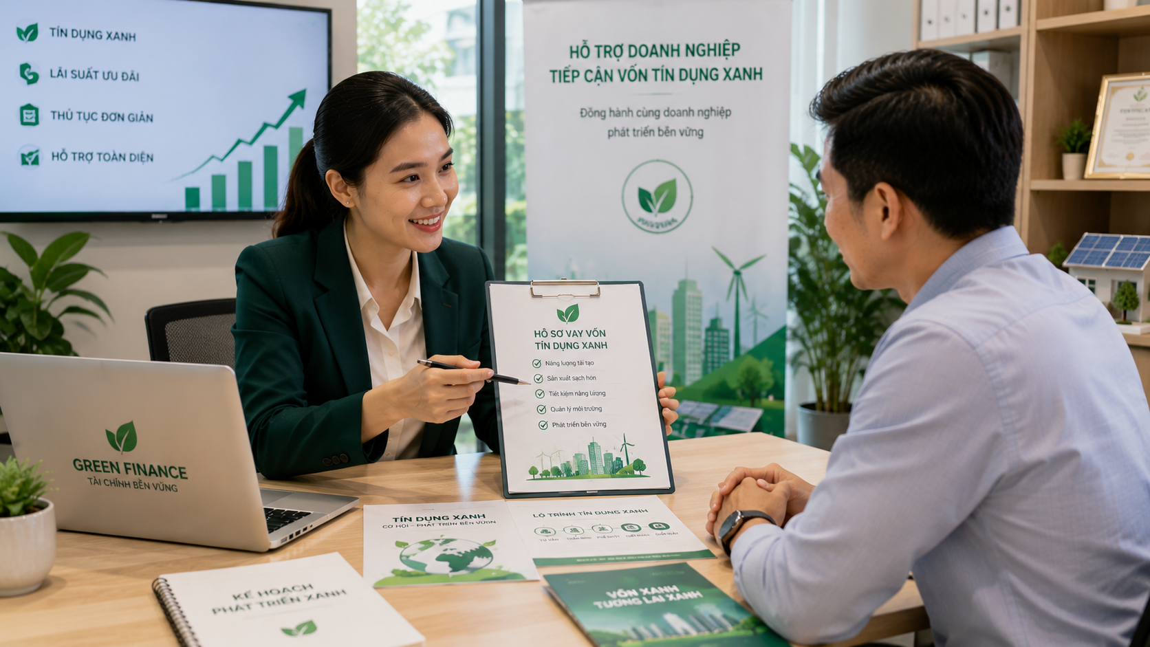 Ý tưởng kinh doanh dịch vụ hỗ trợ tiếp cận vốn tín dụng xanh