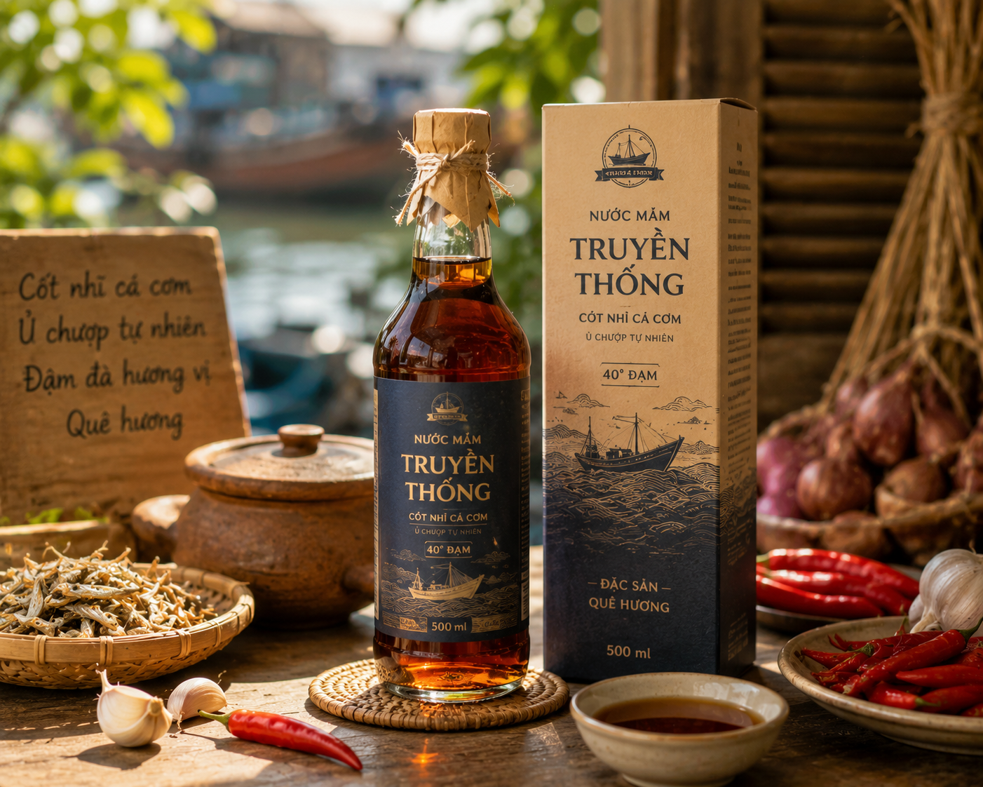 Ý tưởng kinh doanh sản xuất nước mắm và gia vị truyền thống đóng gói