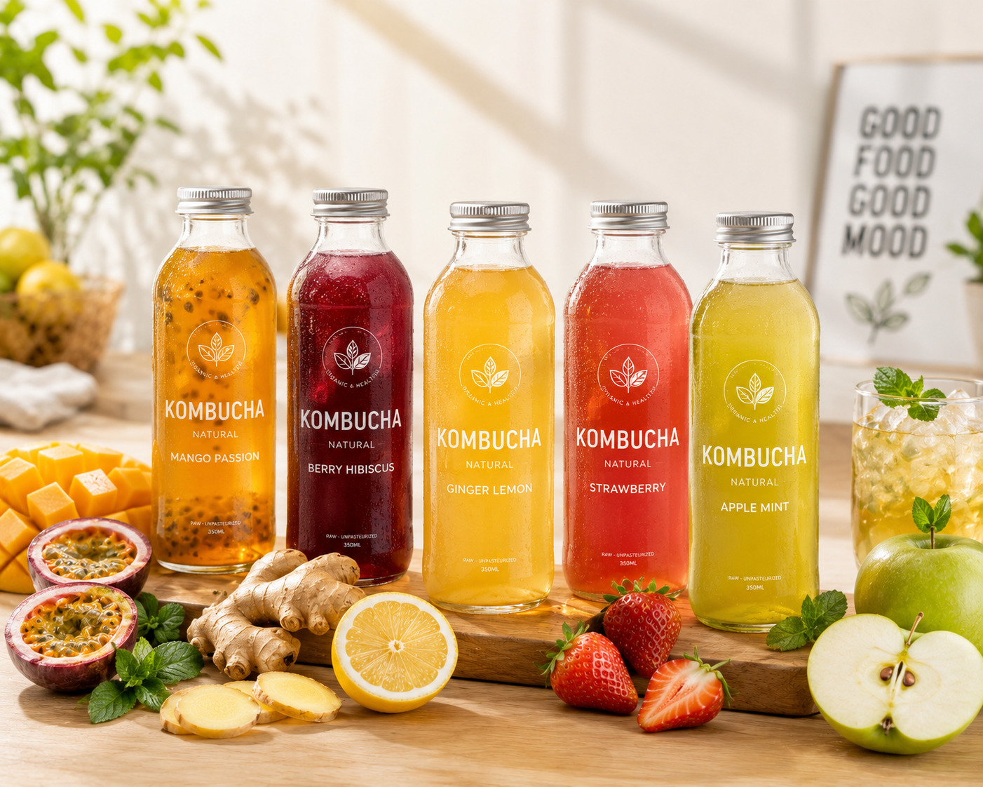 Ý tưởng kinh doanh sản xuất và bán đồ uống lên men (kombucha, kefir)
