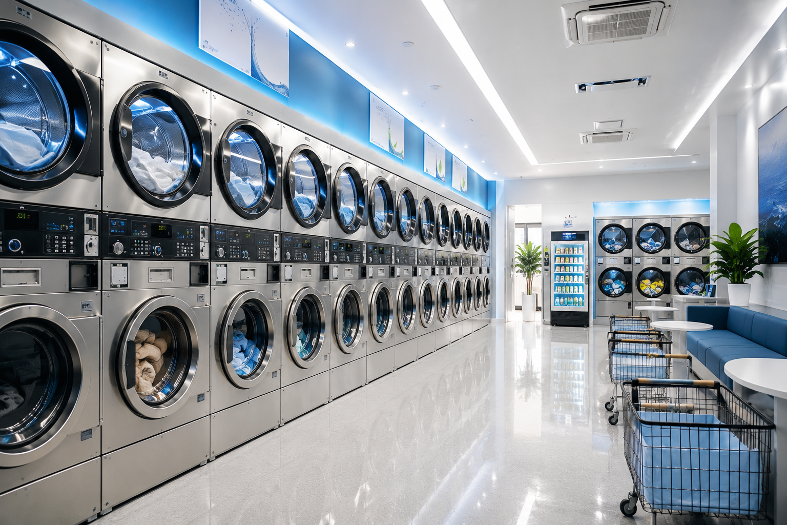 Ý tưởng kinh doanh dịch vụ giặt sấy công nghệ tiết kiệm nước