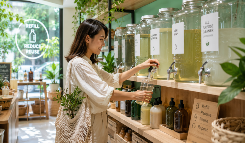 Ý tưởng kinh doanh cửa hàng refill sản phẩm tiêu dùng giảm nhựa