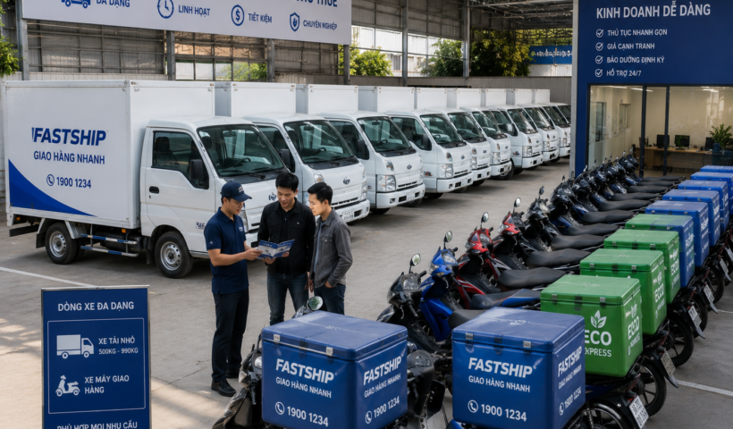 Ý tưởng kinh doanh dịch vụ cho thuê xe tải xe máy chở hàng theo giờ
