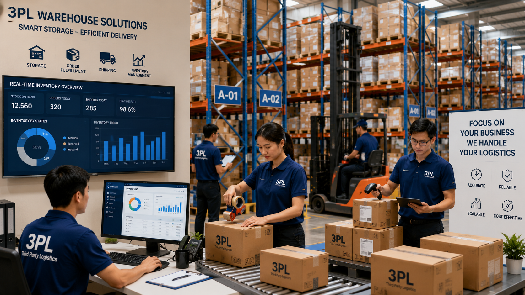 Ý tưởng kinh doanh dịch vụ quản lý kho thuê ngoài (3PL) cho doanh nghiệp nhỏ