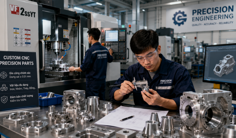 Ý tưởng kinh doanh gia công cơ khí chính xác theo đơn hàng CNC