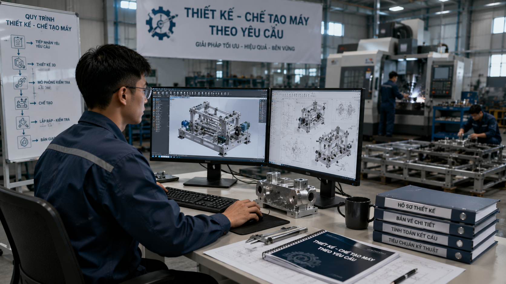 Ý tưởng kinh doanh dịch vụ thiết kế chế tạo máy theo yêu cầu