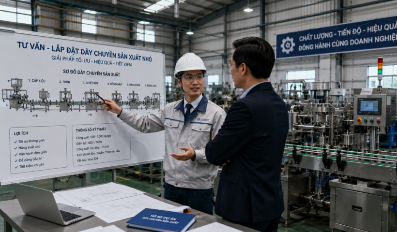Ý tưởng kinh doanh dịch vụ tư vấn lắp đặt dây chuyền sản xuất nhỏ