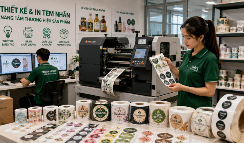 Ý tưởng kinh doanh dịch vụ thiết kế và in tem nhãn sản phẩm