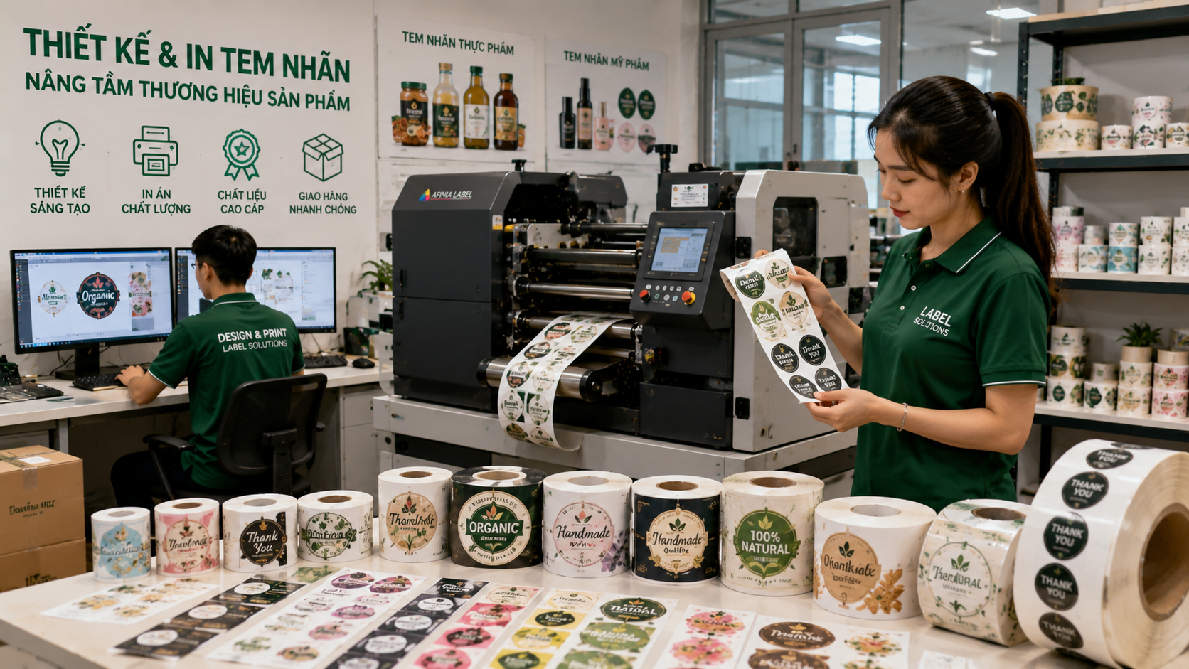 Ý tưởng kinh doanh dịch vụ thiết kế và in tem nhãn sản phẩm