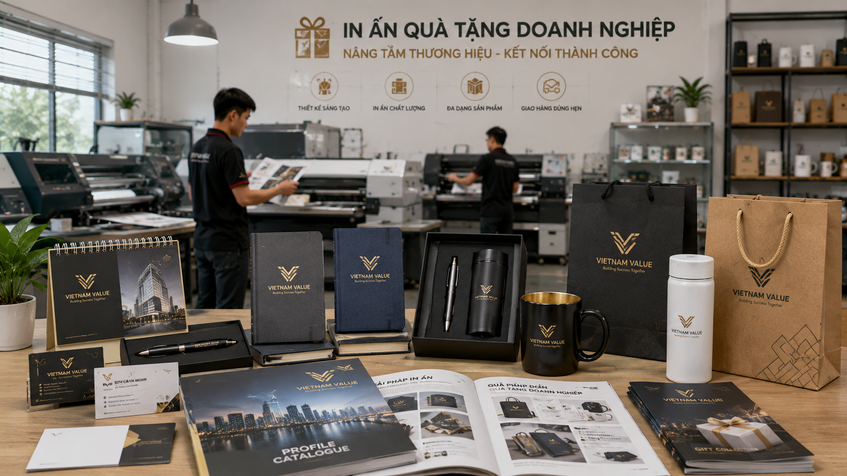 Ý tưởng kinh doanh dịch vụ in ấn quà tặng doanh nghiệp (logo, namecard, catalogue)