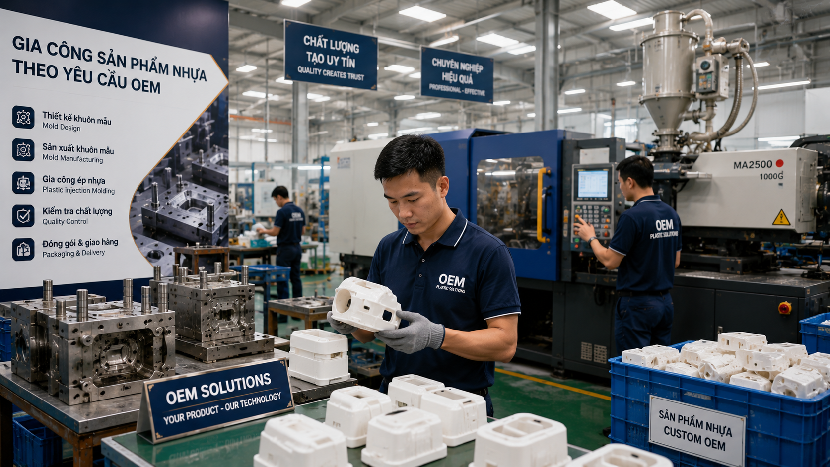 Ý tưởng kinh doanh gia công sản phẩm nhựa theo yêu cầu OEM