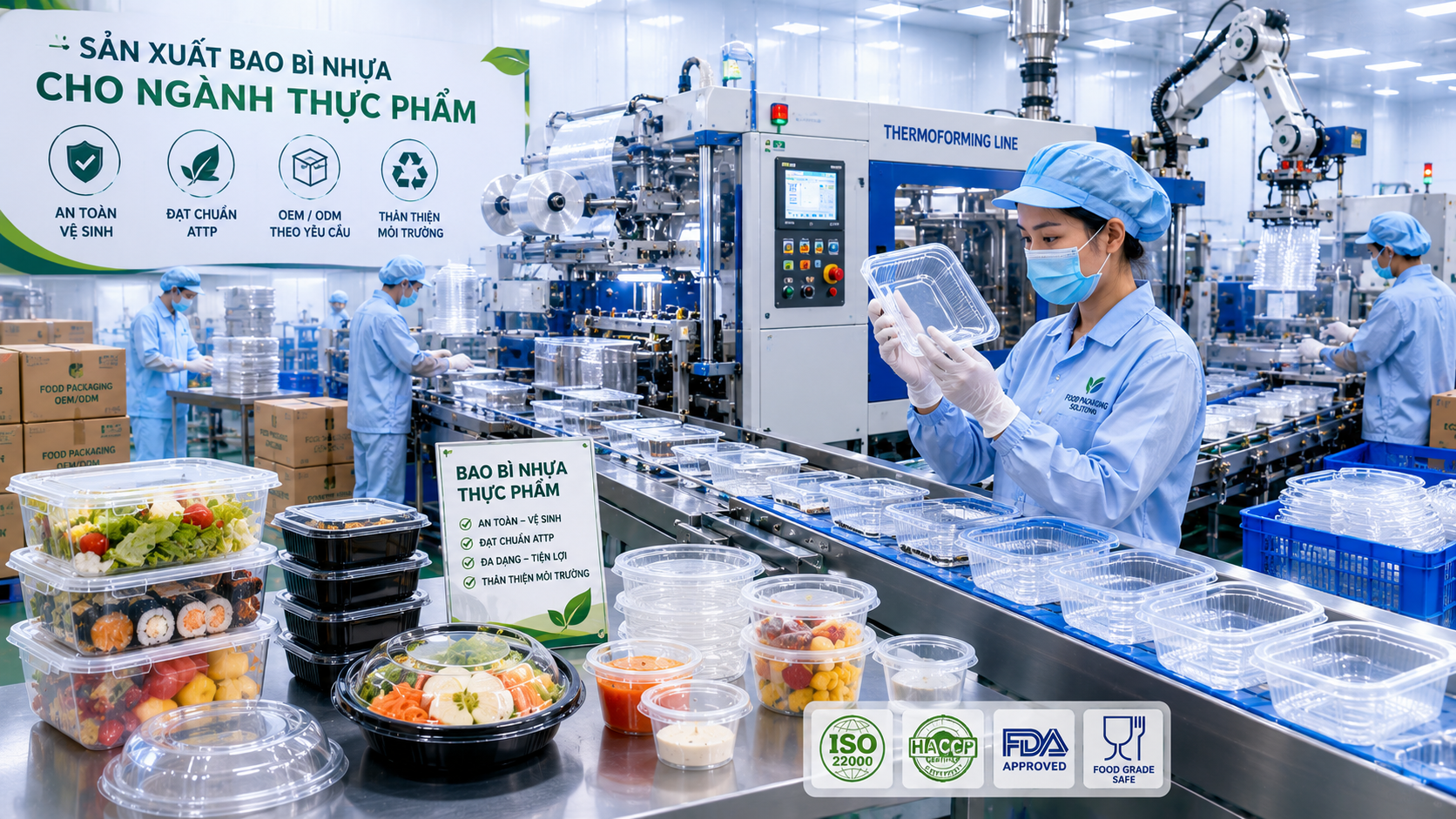 Ý tưởng kinh doanh sản xuất bao bì nhựa cho ngành thực phẩm