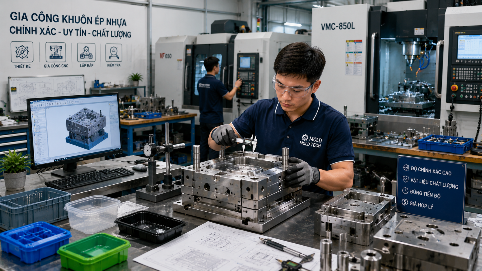 Ý tưởng kinh doanh gia công khuôn ép nhựa quy mô nhỏ