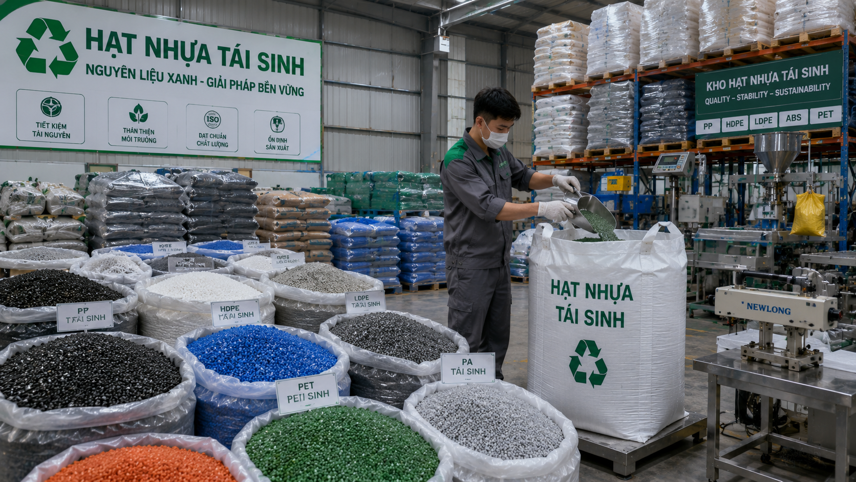 Ý tưởng kinh doanh hạt nhựa tái sinh cho nhà máy sản xuất