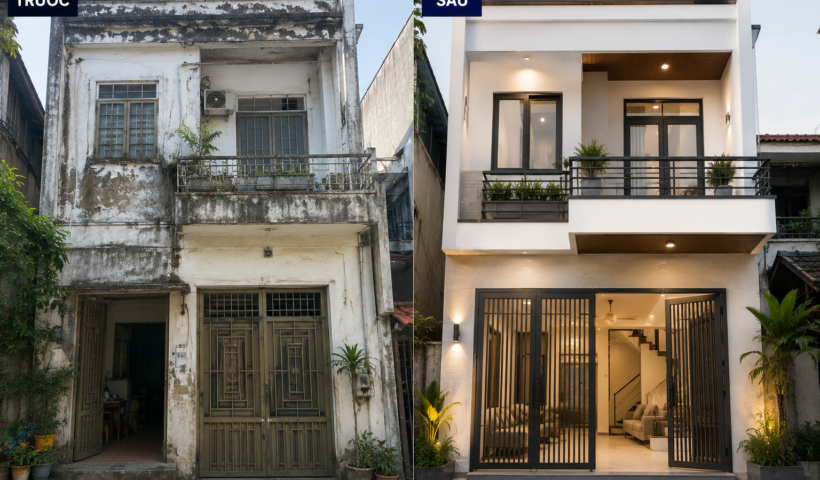 Ý tưởng kinh doanh dịch vụ cải tạo lột xác nhà cũ giá rẻ