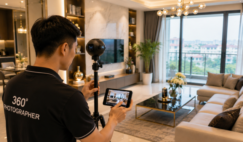 Ý tưởng kinh doanh dịch vụ chụp ảnh video 360 độ bất động sản