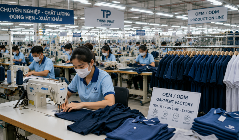 Ý tưởng kinh doanh xưởng gia công may mặc theo đơn hàng OEM xuất khẩu