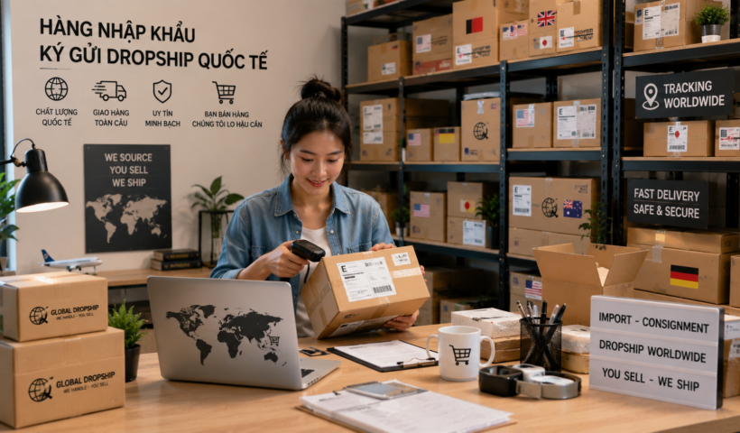 Ý tưởng kinh doanh hàng nhập khẩu ký gửi dropship quốc tế