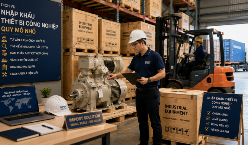 Ý tưởng kinh doanh nhập khẩu thiết bị công nghiệp quy mô nhỏ