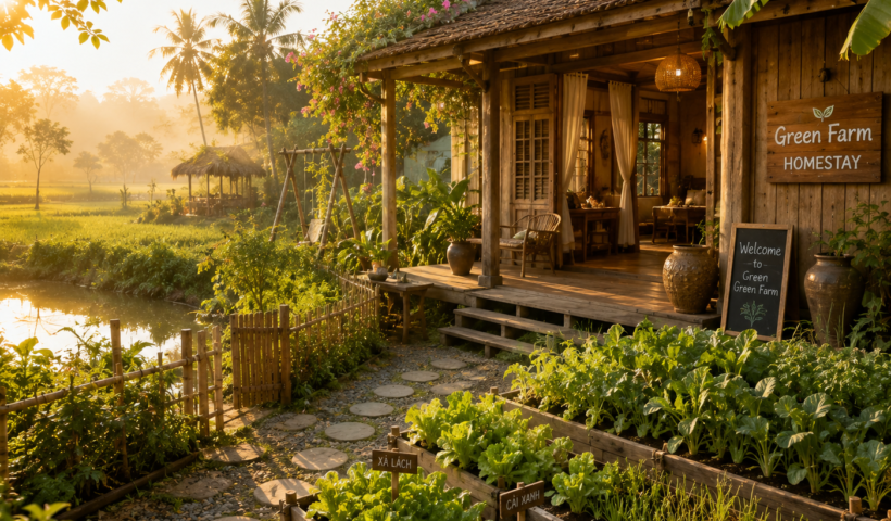 Ý tưởng kinh doanh homestay nông trại trải nghiệm