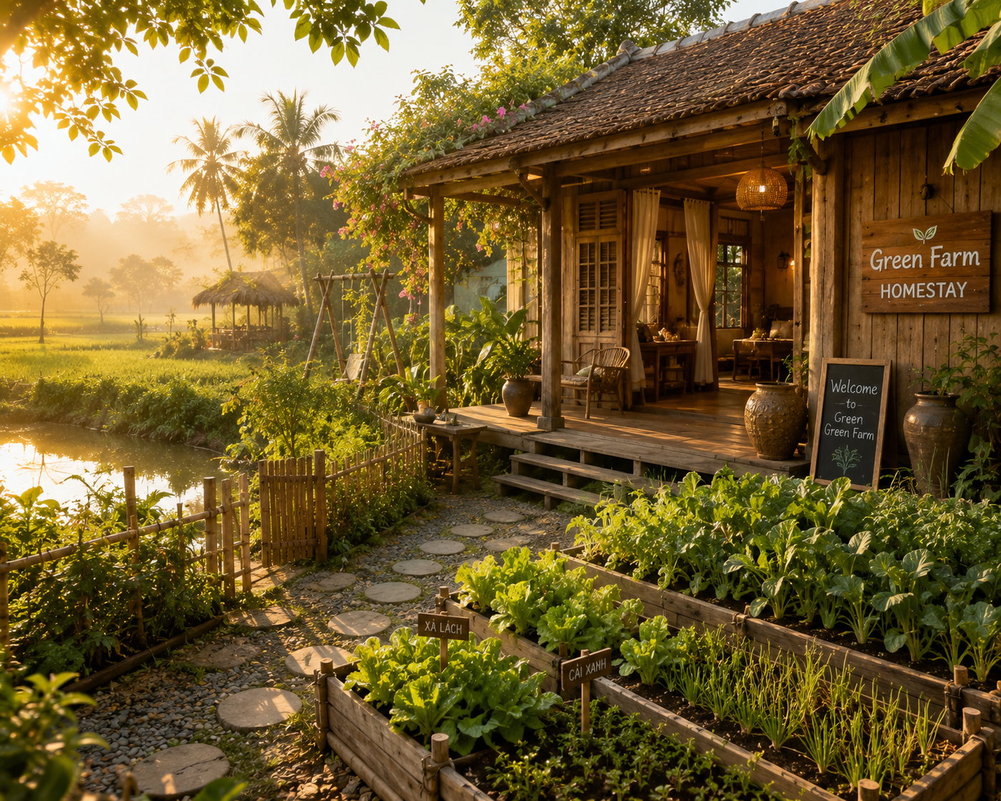 Ý tưởng kinh doanh homestay nông trại trải nghiệm