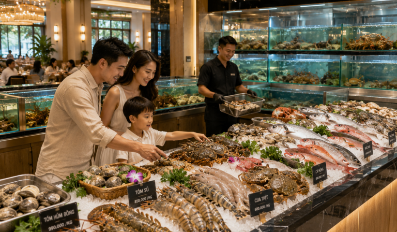 Ý tưởng kinh doanh nhà hàng hải sản bán theo cân