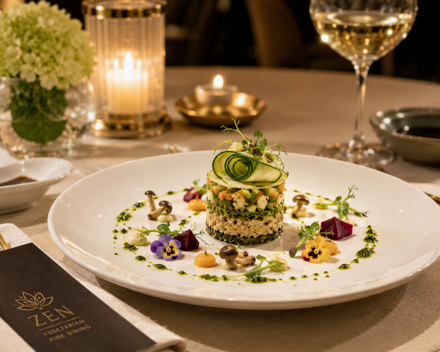 Ý tưởng kinh doanh nhà hàng chay fine-dining cao cấp