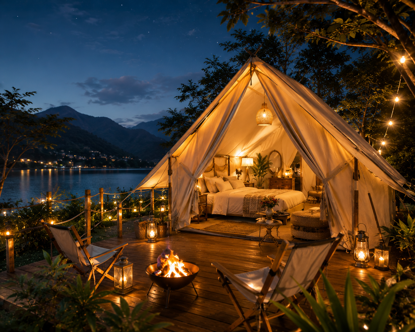 Ý tưởng kinh doanh dịch vụ tổ chức glamping cao cấp