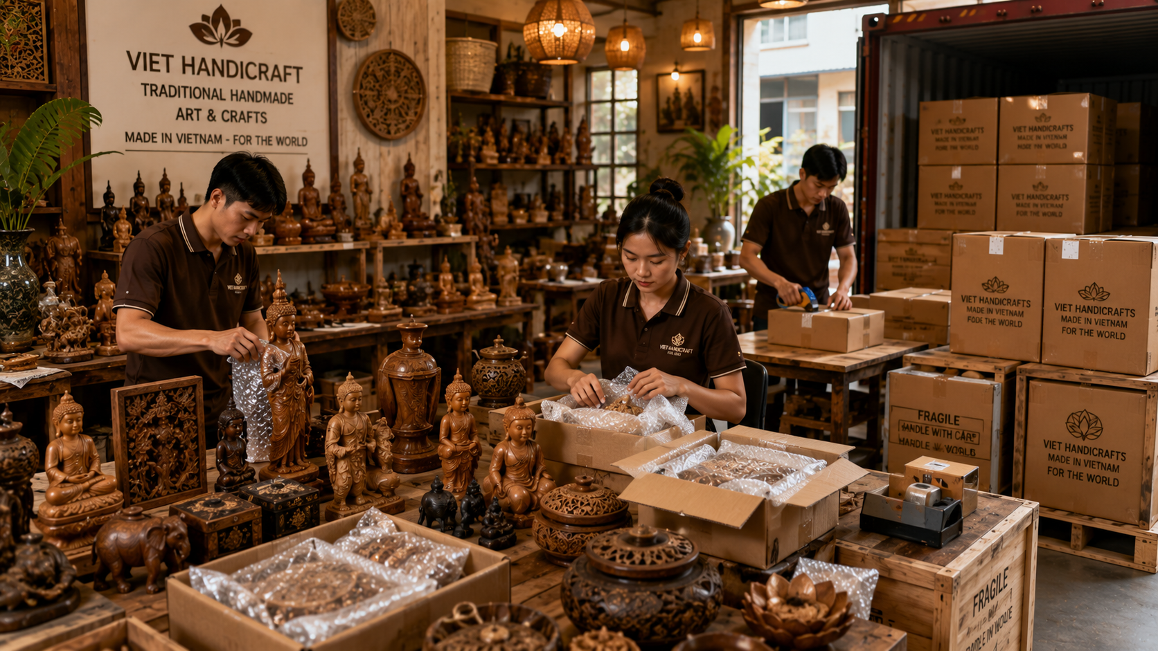 Ý tưởng kinh doanh hàng thủ công mỹ nghệ xuất khẩu